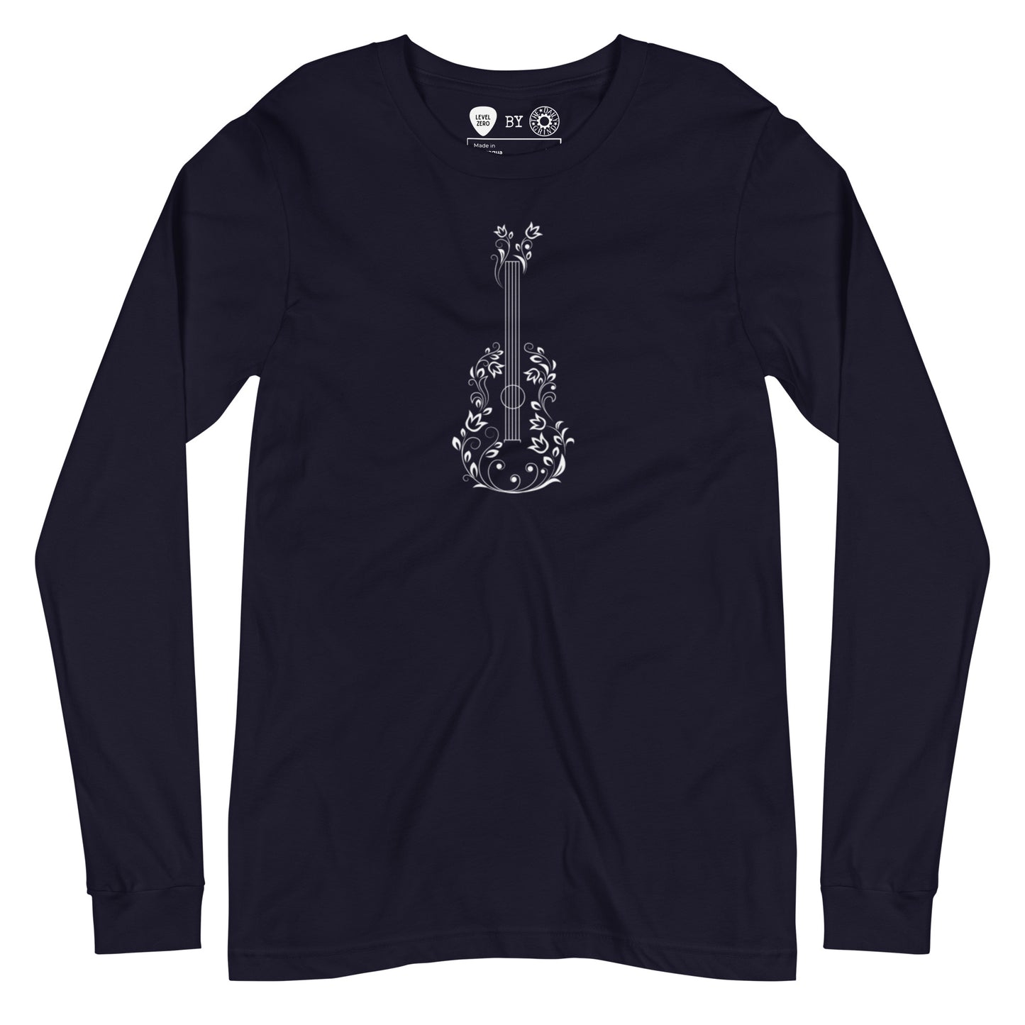 Floral Guitar Long Sleeve Tee