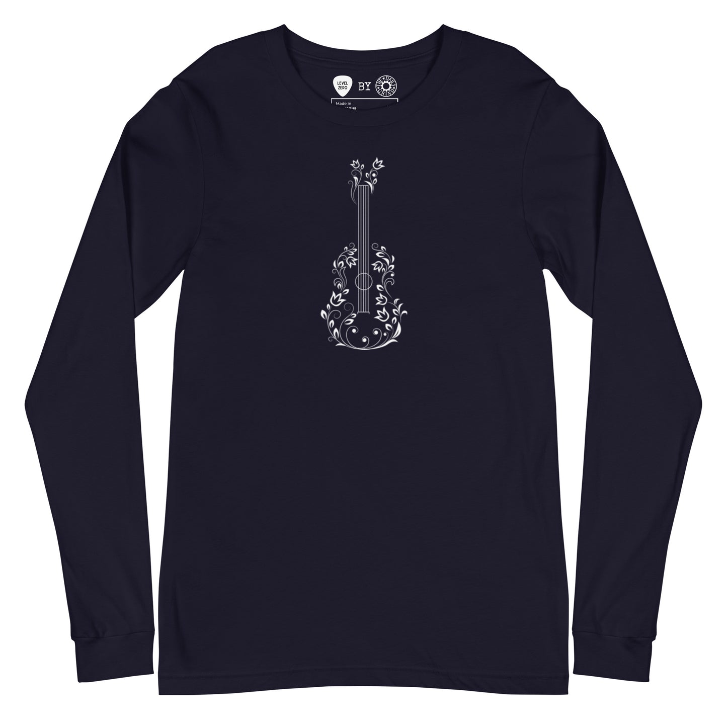 Floral Guitar Long Sleeve Tee