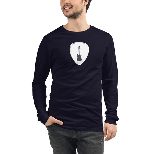 Guitar Pick in Navy Long Sleeve Tee