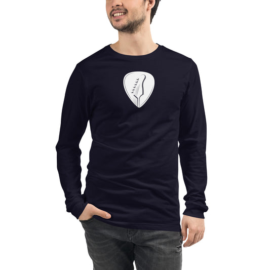 Guitar Pick in Navy Long Sleeve Tee