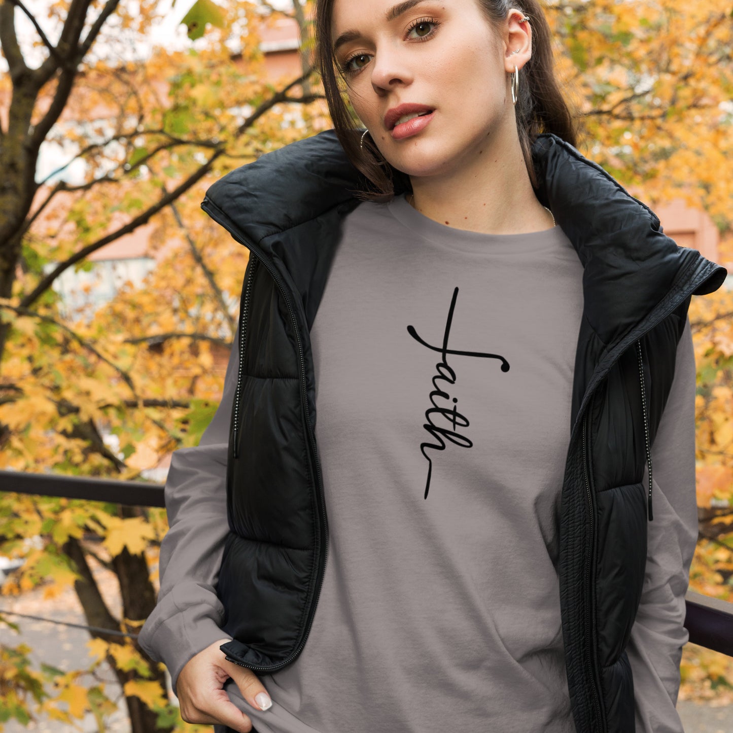 Faith (black) Long Sleeve Tee