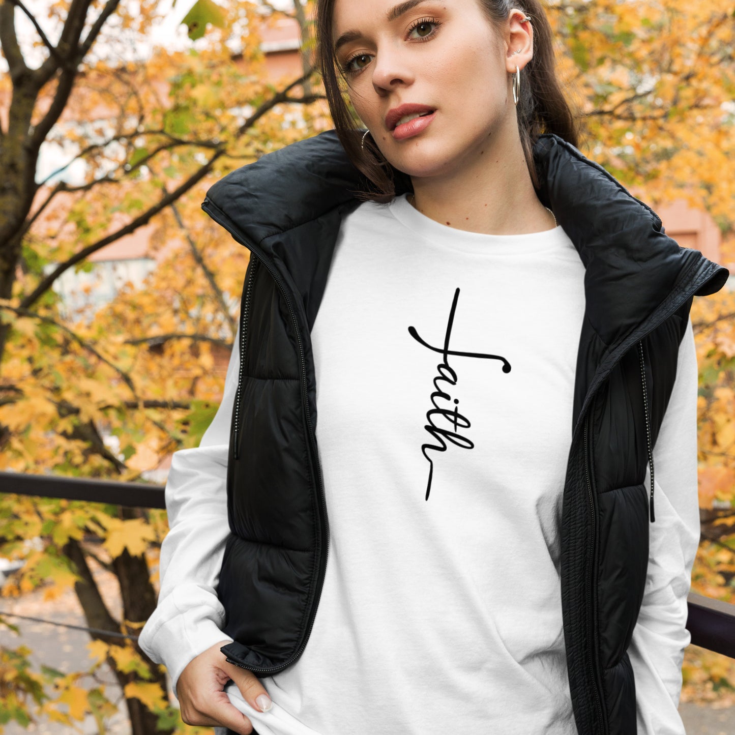 Faith (black) Long Sleeve Tee