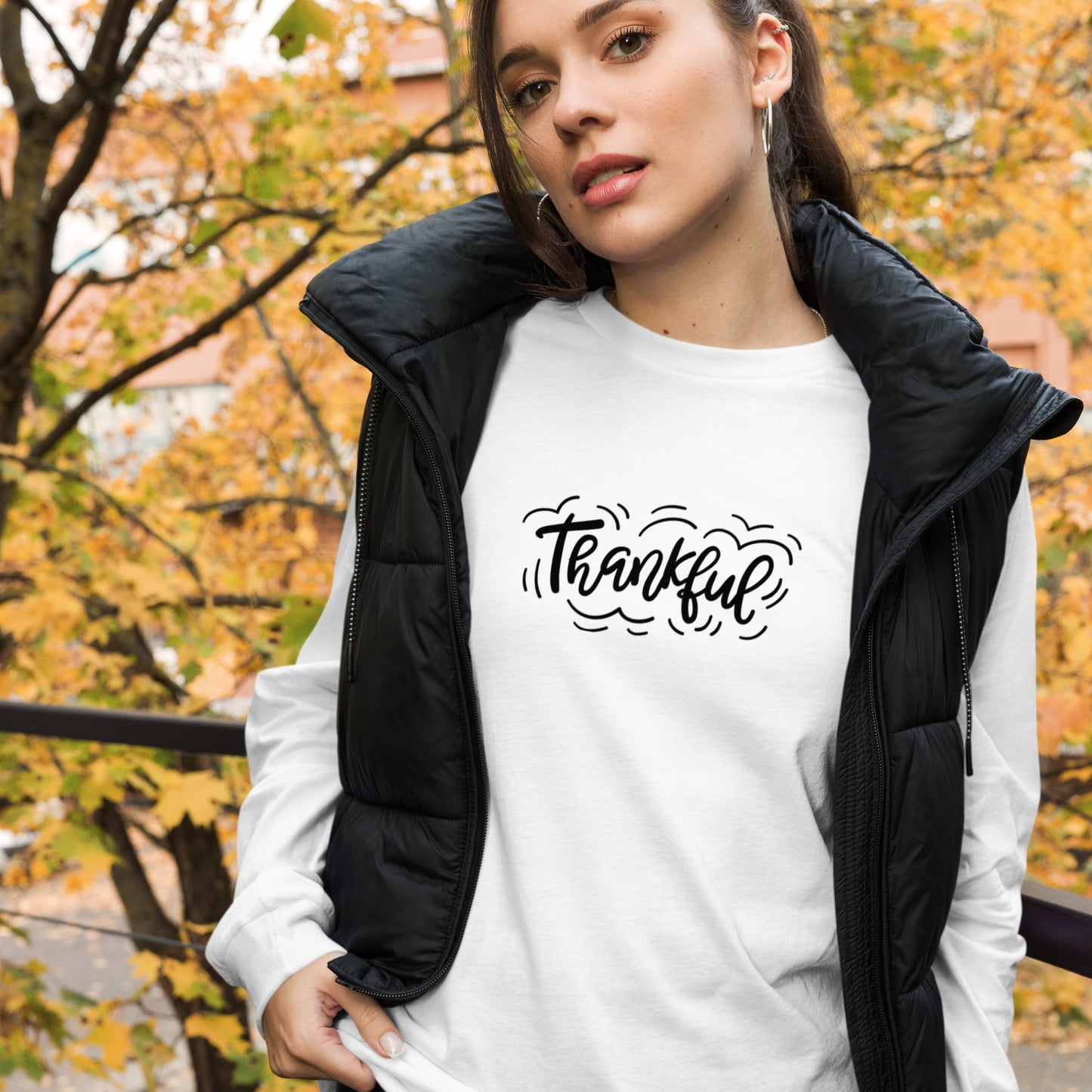 Thankful (black) Long Sleeve Tee