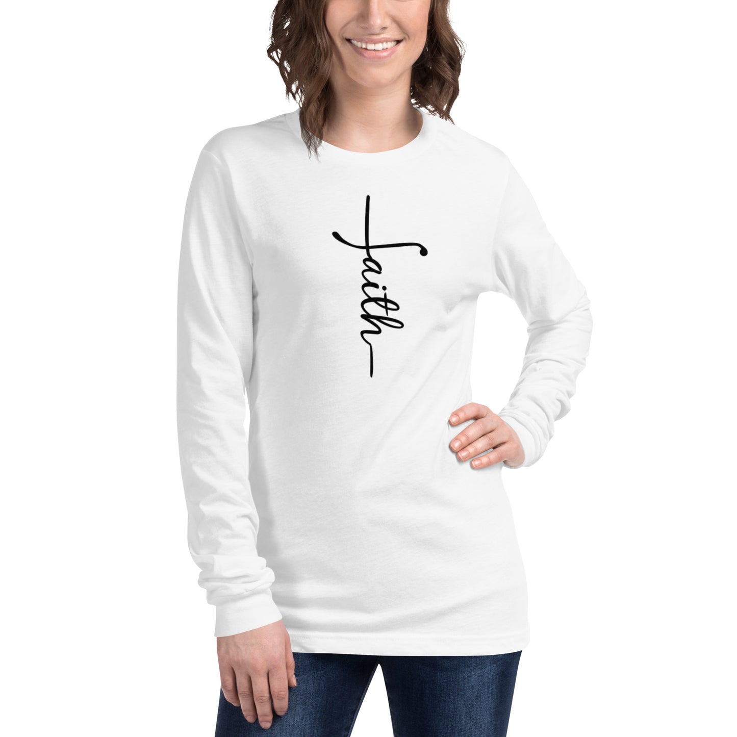 Faith (black) Long Sleeve Tee