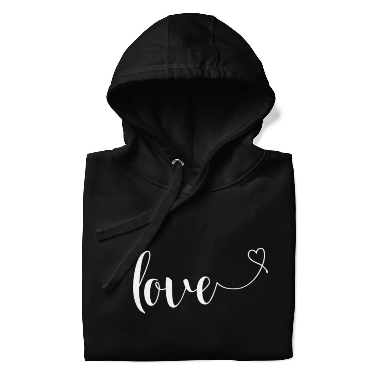 Love (heart) (white) Hoodie