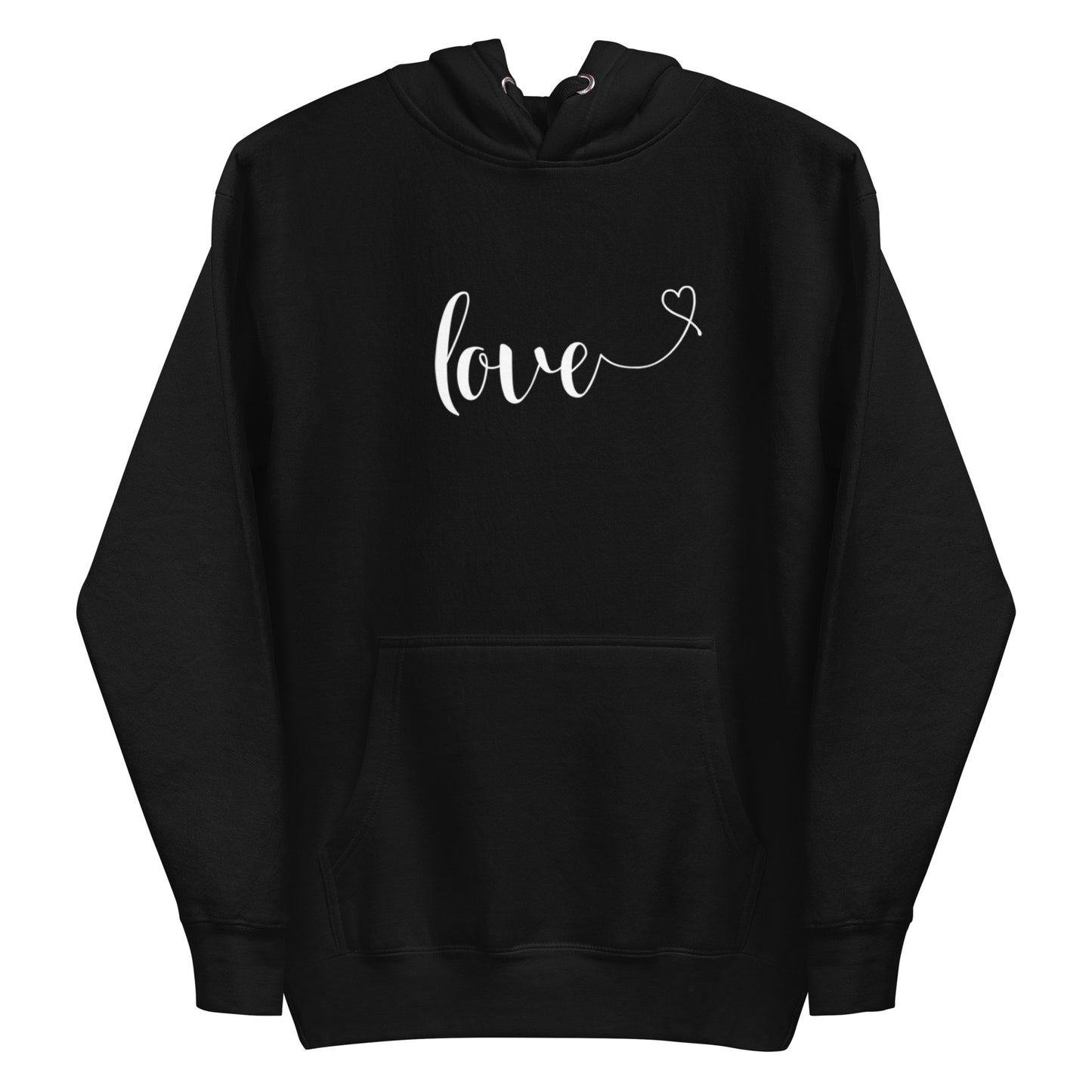 Love (heart) (white) Hoodie