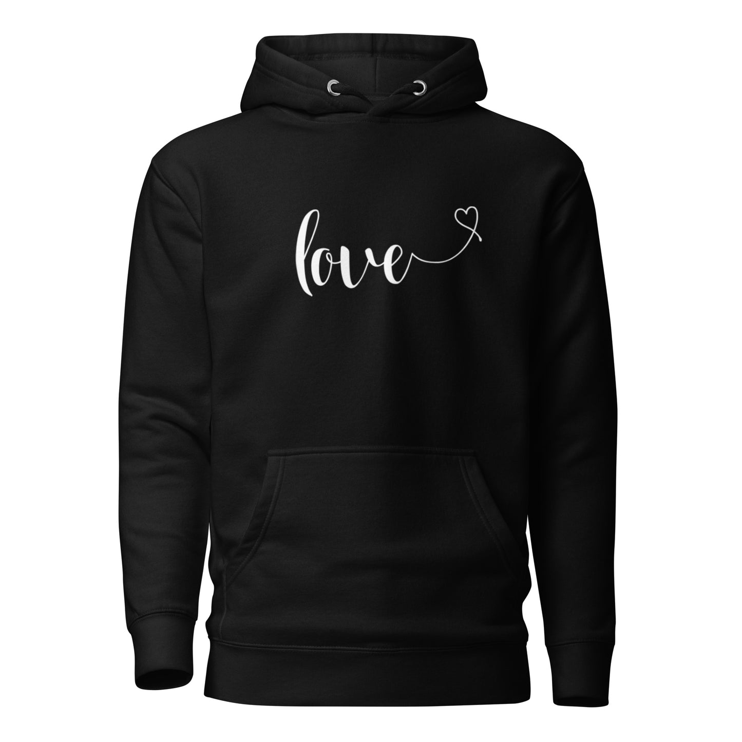 Love (heart) (white) Hoodie