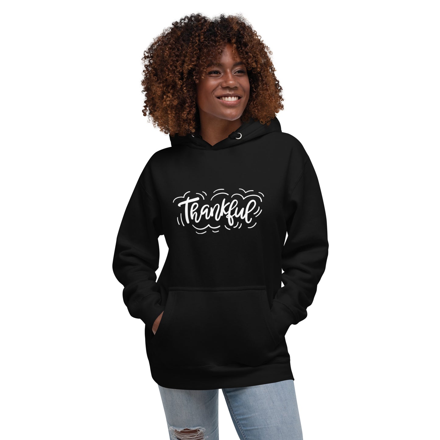 Thankful (white)  Hoodie