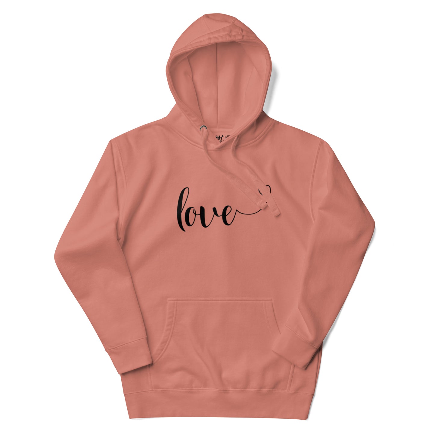 Love (heart) (black) Hoodie