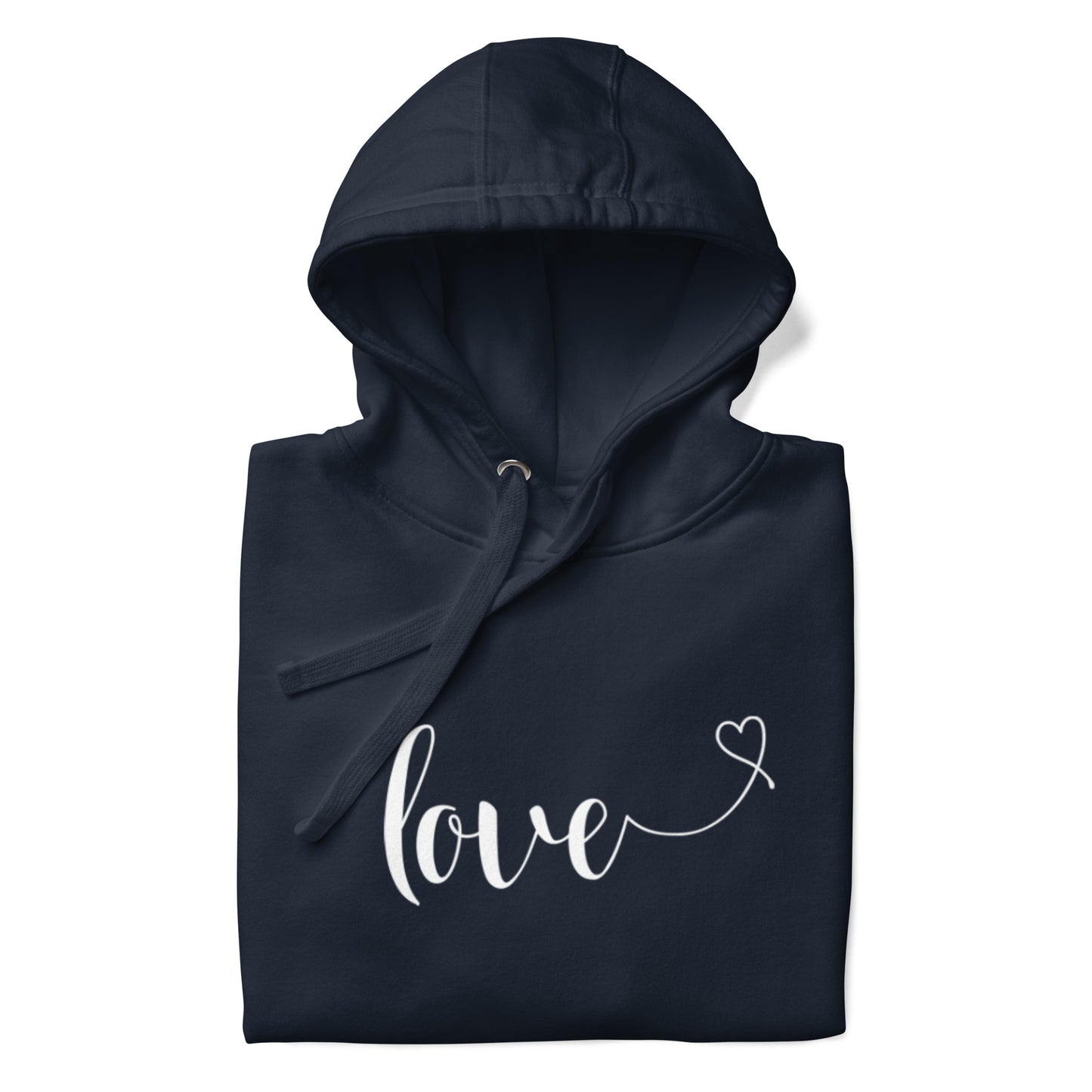 Love (heart) (white) Hoodie