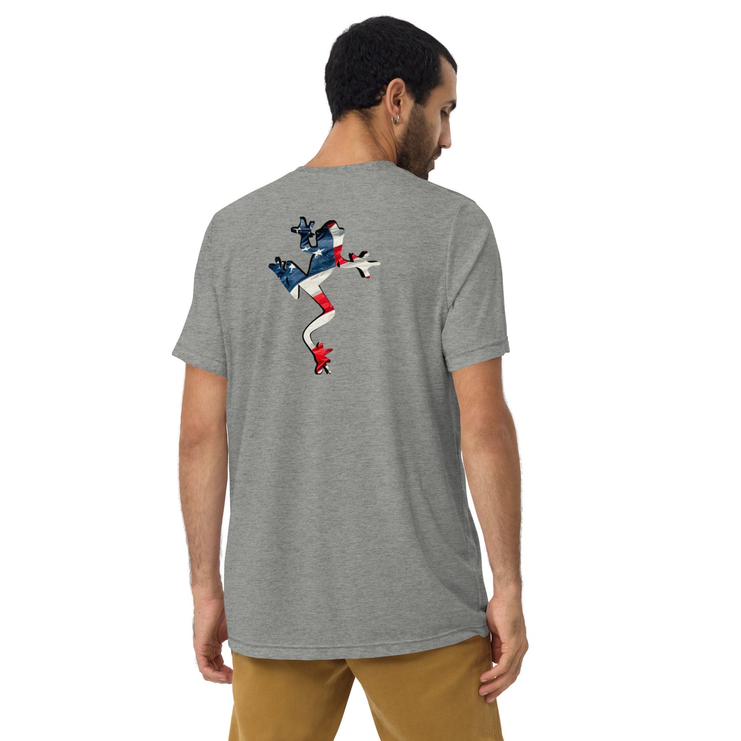 American Frog in Athletic Grey Short Sleeve T-Shirt