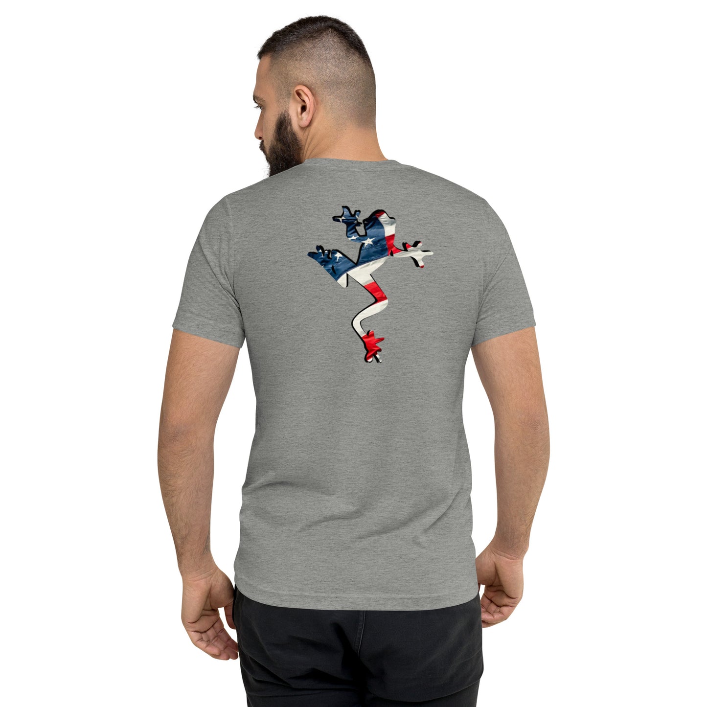 American Frog in Athletic Grey Short Sleeve T-Shirt