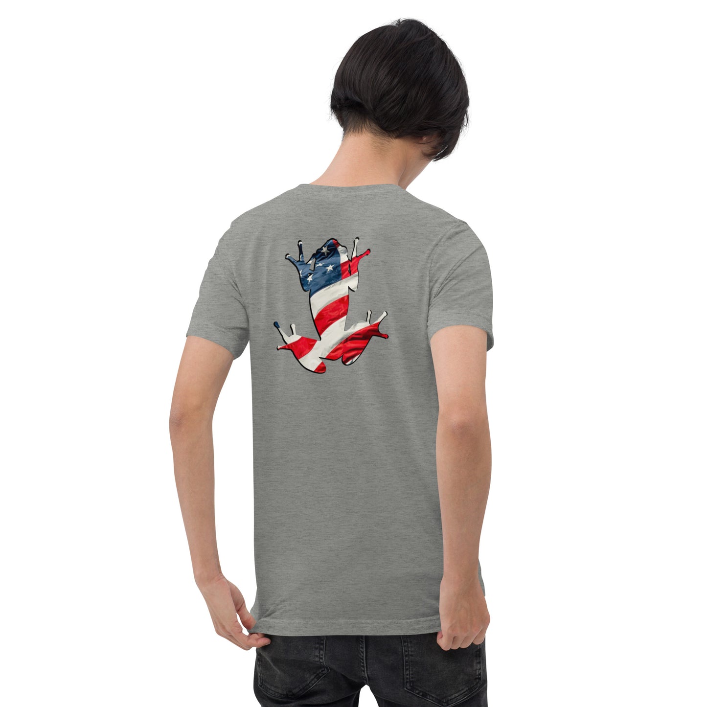 American Frog in Athletic Gray Short Sleeve T-Shirt