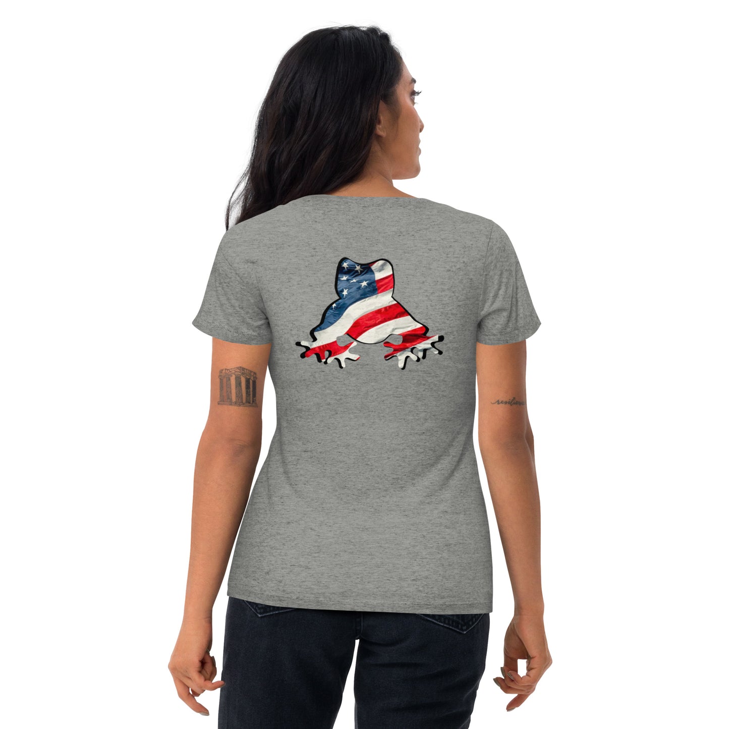 American Frog in Athletic Grey Short Sleeve T-Shirt