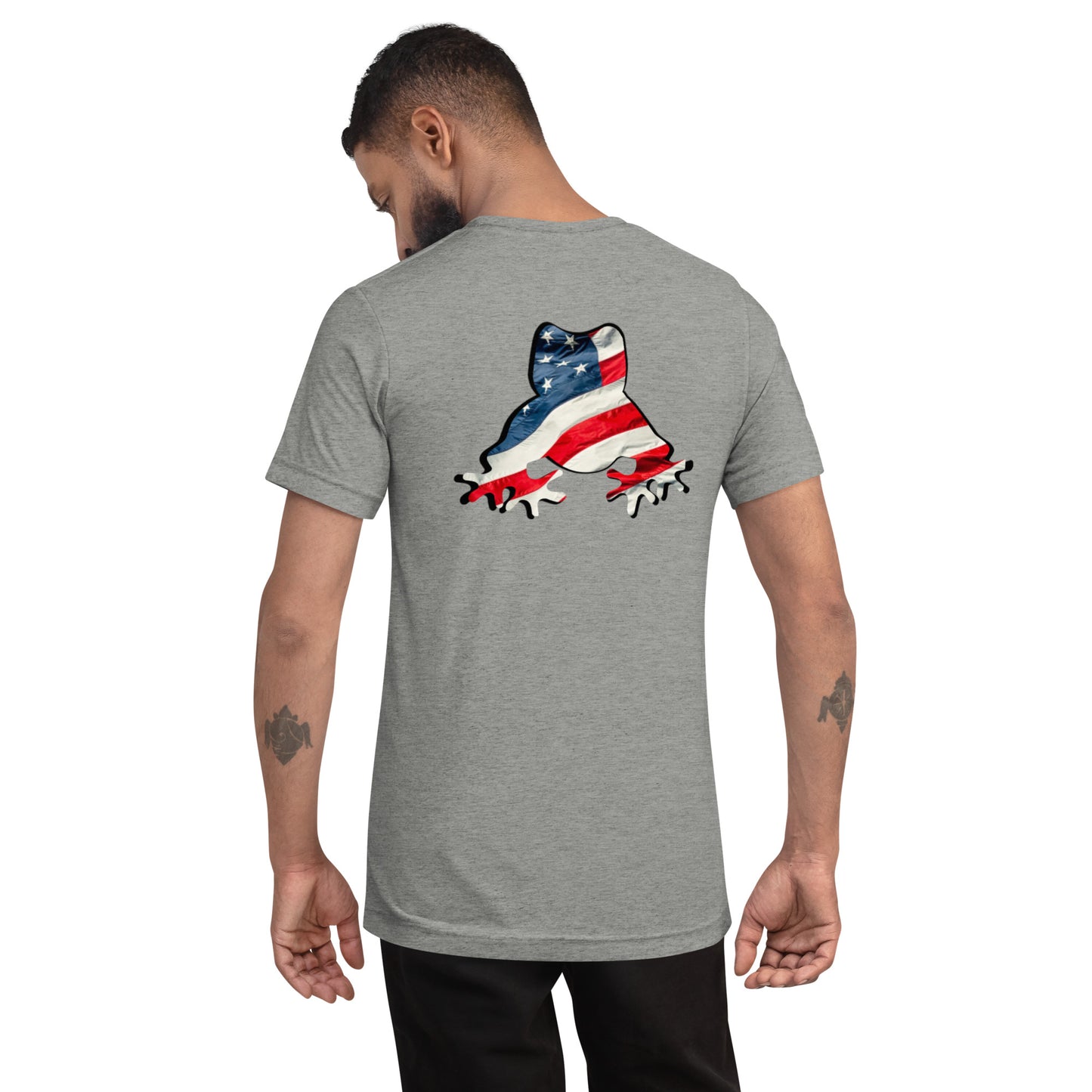 American Frog in Athletic Grey Short Sleeve T-Shirt