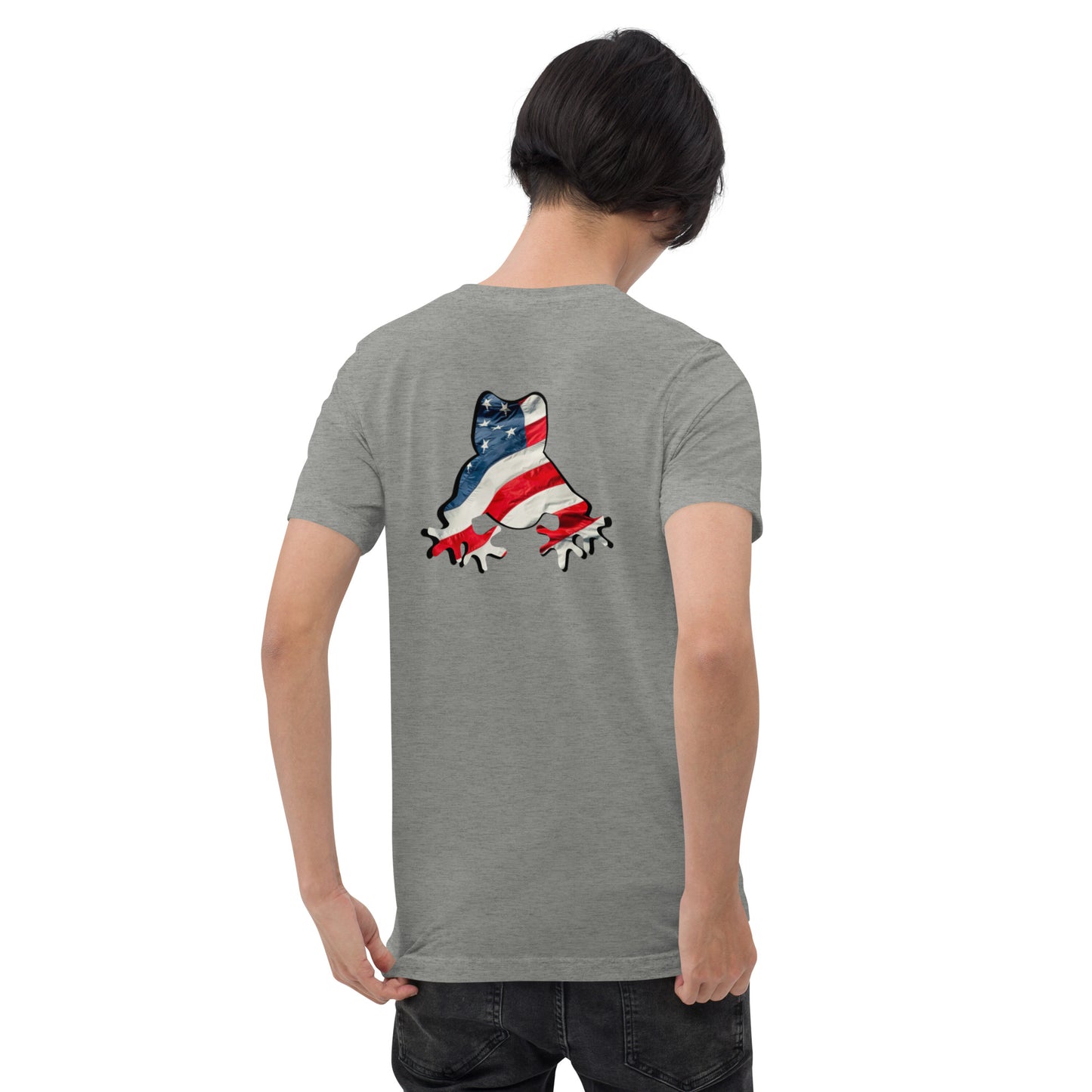 American Frog in Athletic Grey Short Sleeve T-Shirt