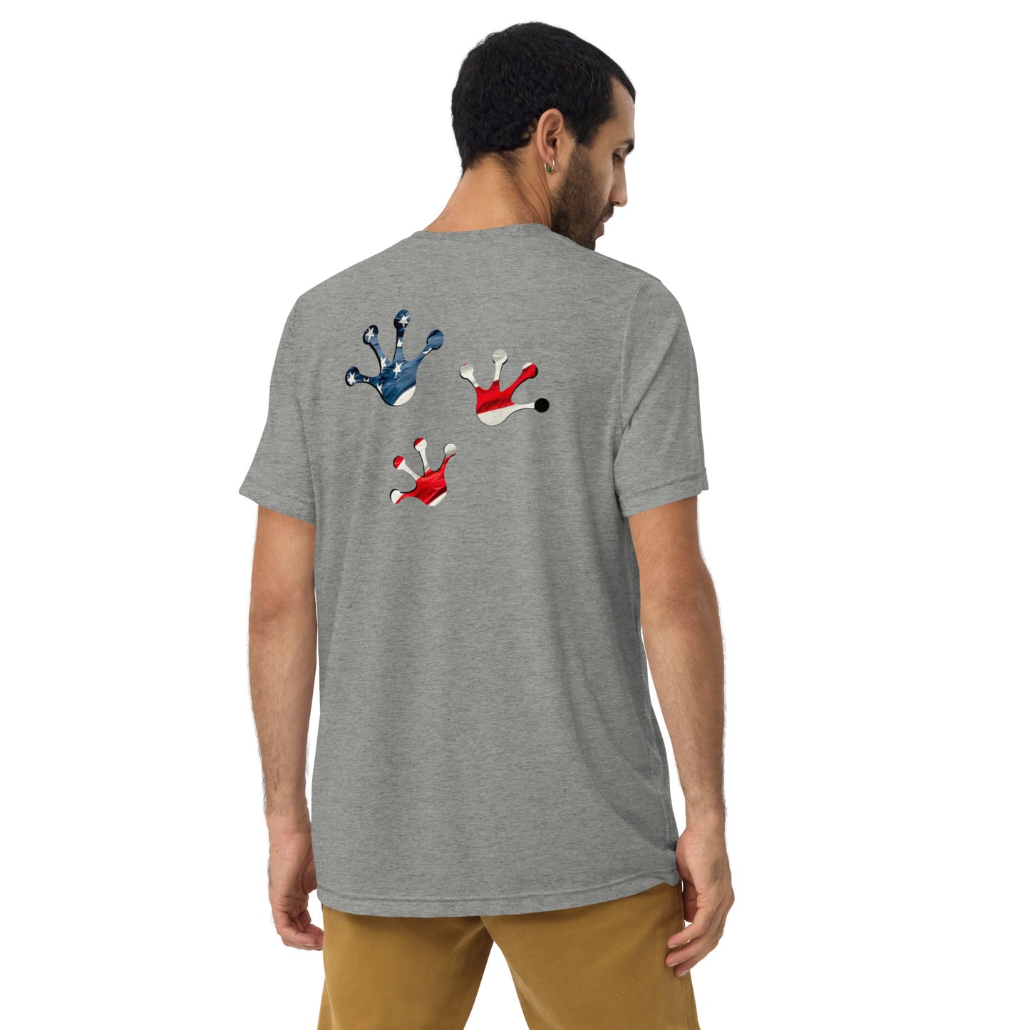 American Frog in Athletic Grey Short Sleeve T-Shirt