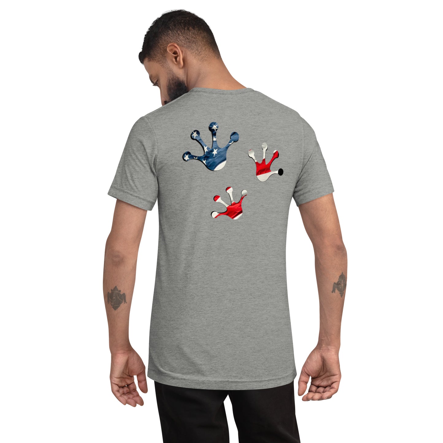 American Frog in Athletic Grey Short Sleeve T-Shirt