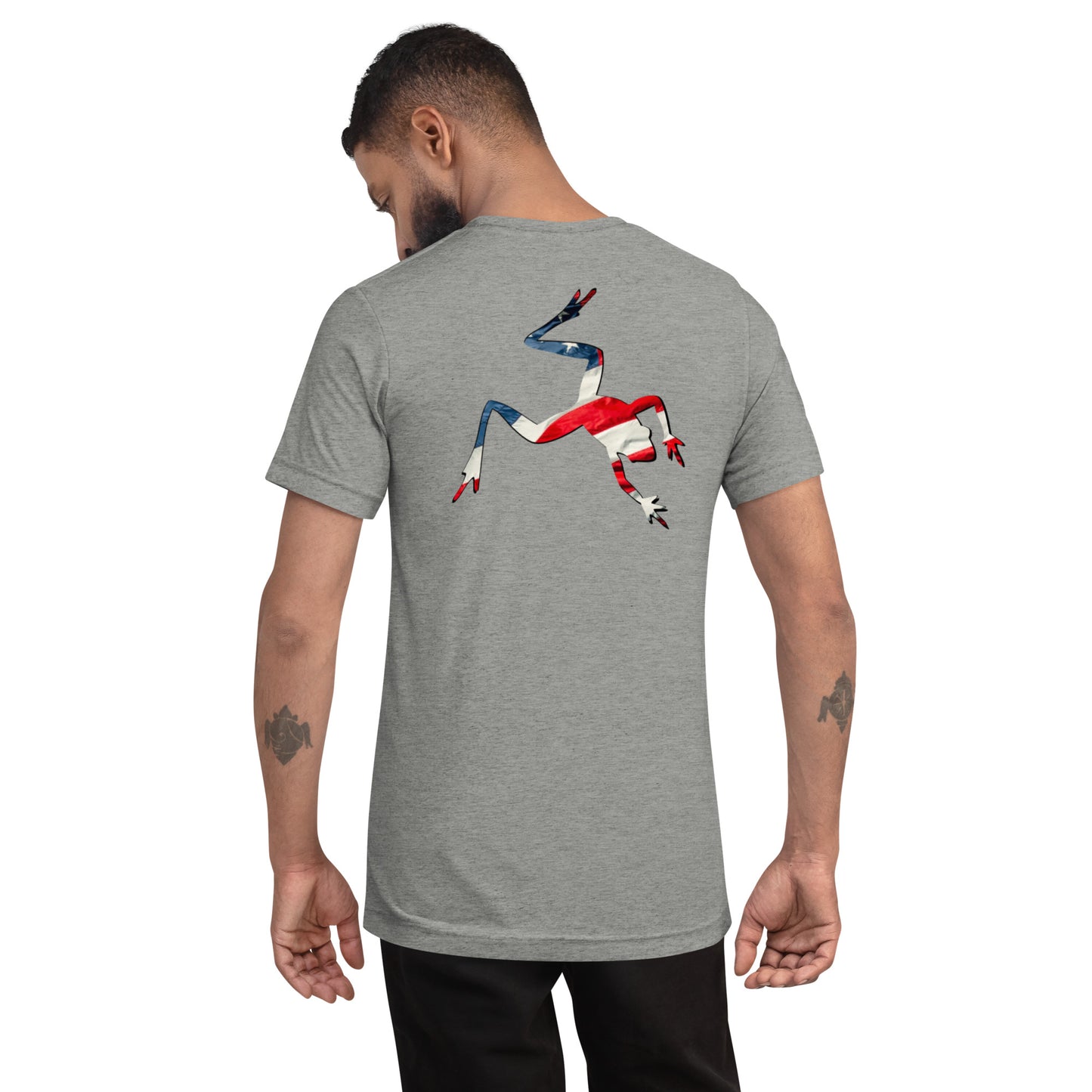 American Frog in Athletic Grey Short Sleeve T-Shirt