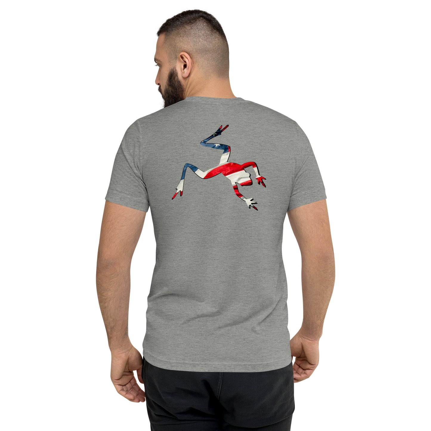 American Frog in Athletic Grey Short Sleeve T-Shirt