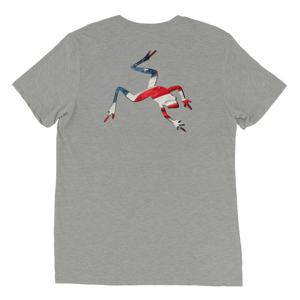 American Frog in Athletic Grey Short Sleeve T-Shirt