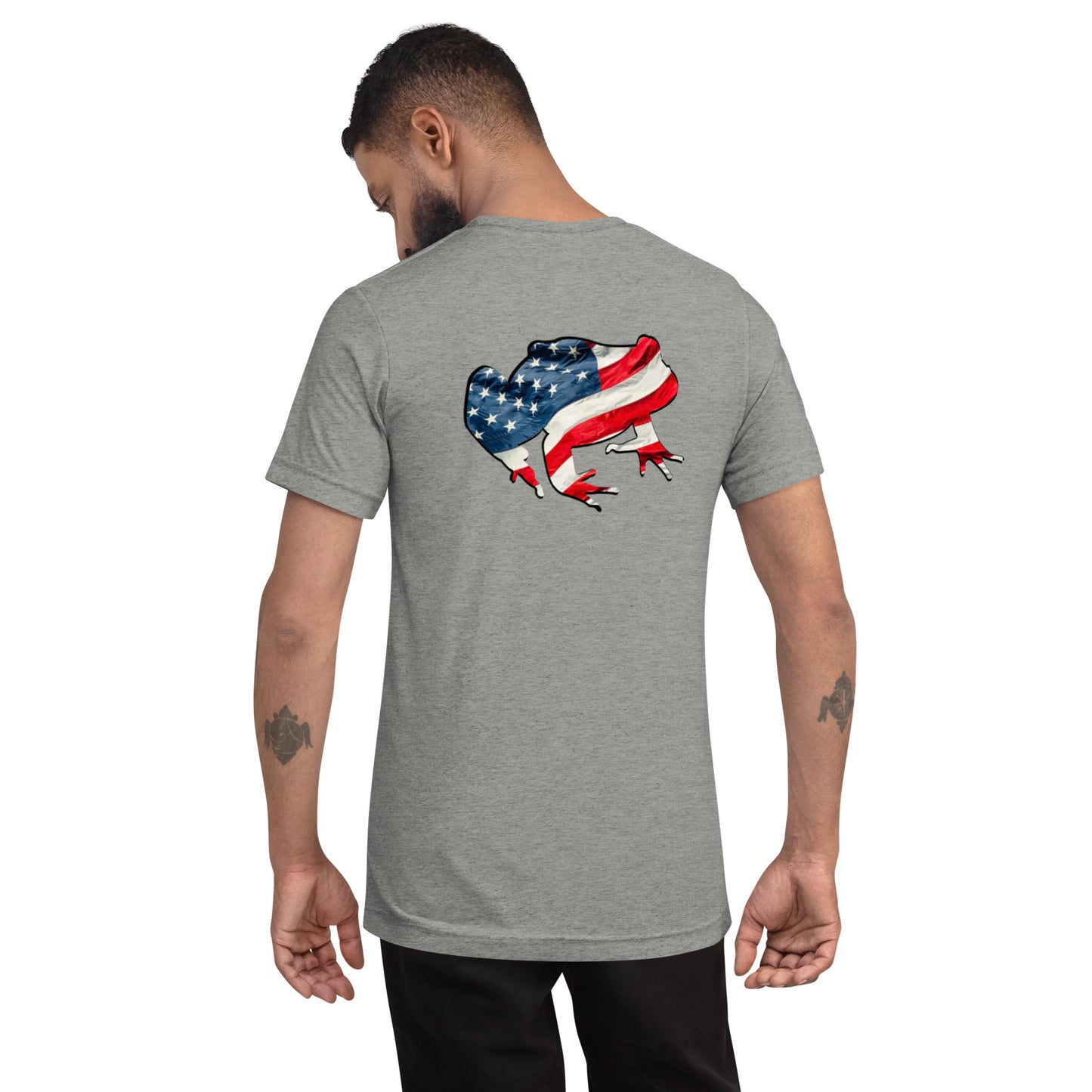 American Frog in Athletic Grey Short Sleeve T-Shirt