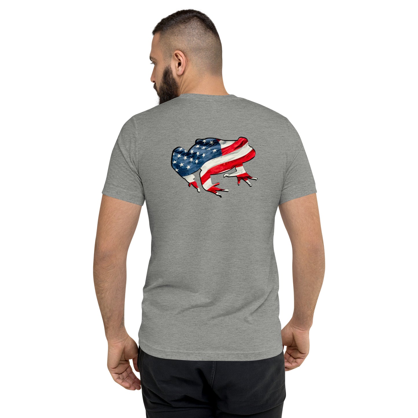 American Frog in Athletic Grey Short Sleeve T-Shirt