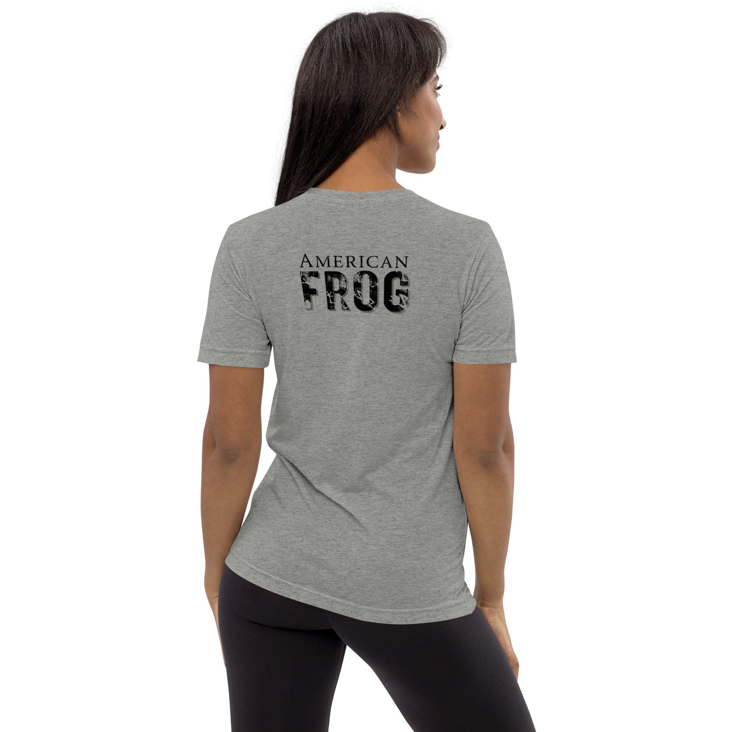 American Frog in Athletic Gray Short Sleeve T-Shirt