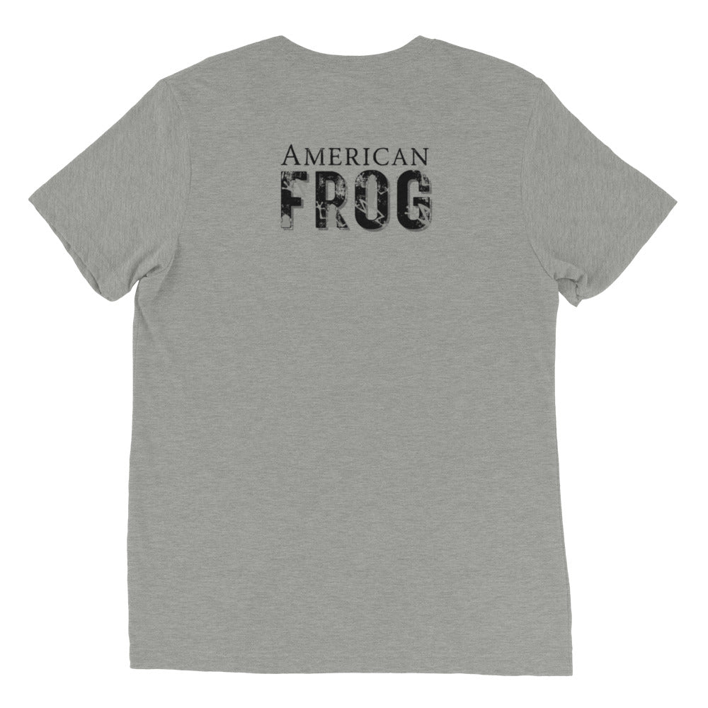 American Frog in Athletic Gray Short Sleeve T-Shirt