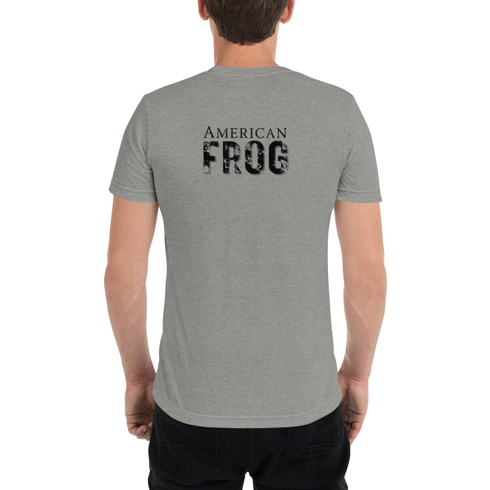 American Frog in Athletic Gray Short Sleeve T-Shirt