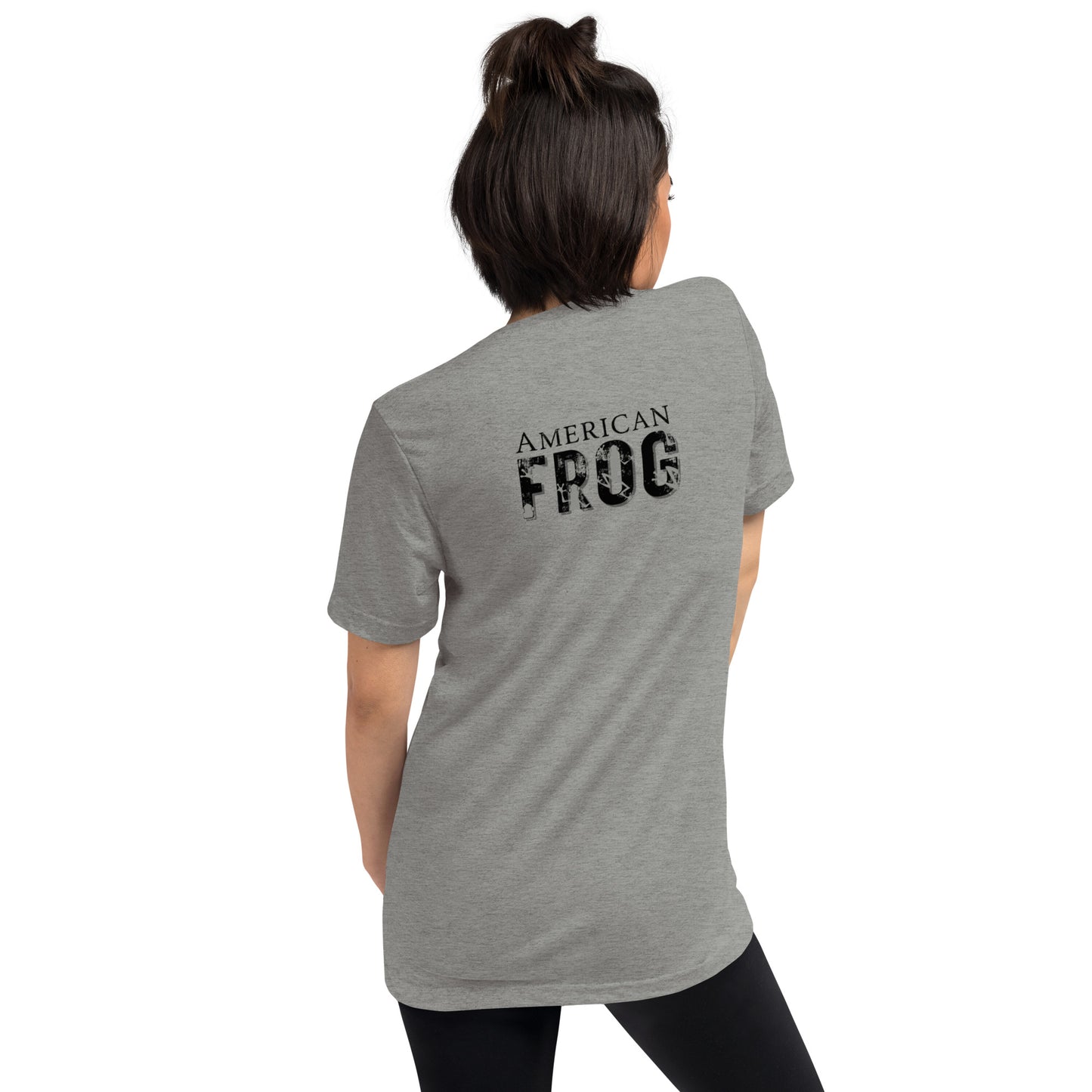 American Frog in Athletic Gray Short Sleeve T-Shirt