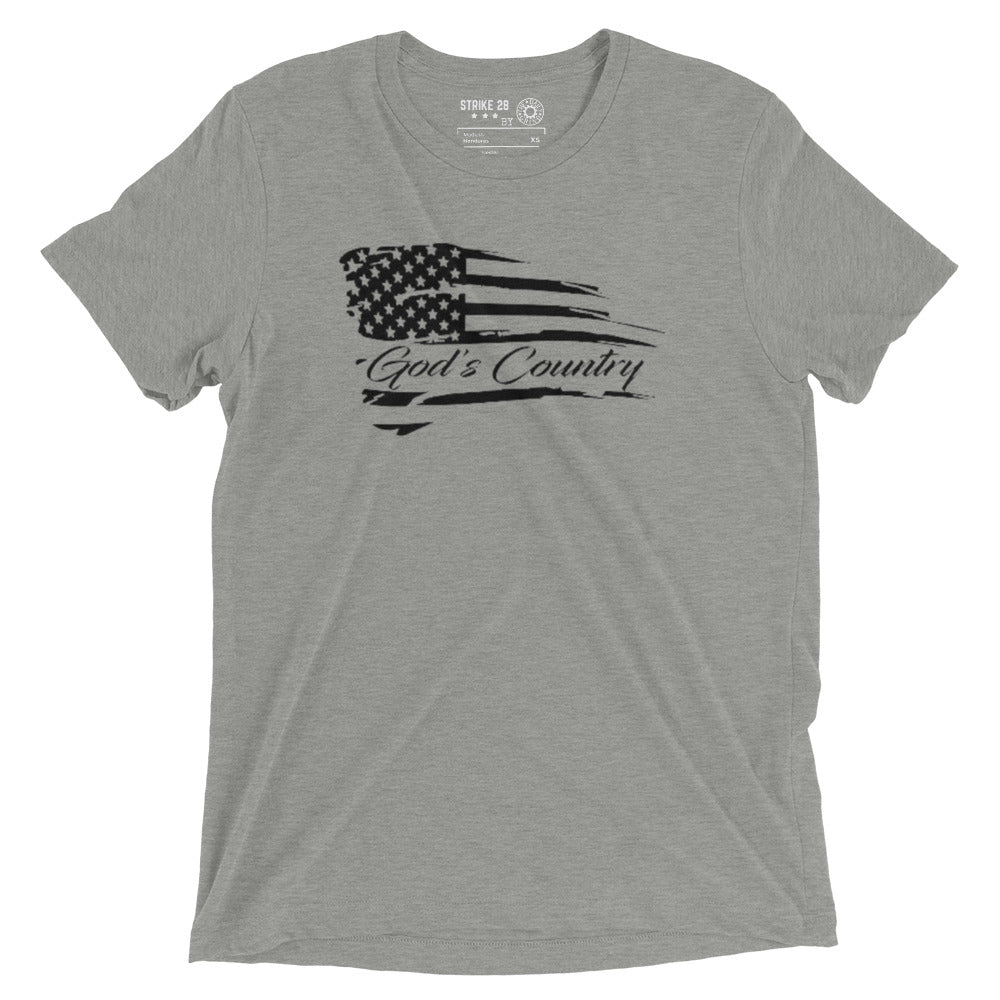 God’s Country American Flag Short Sleeve T-Shirt