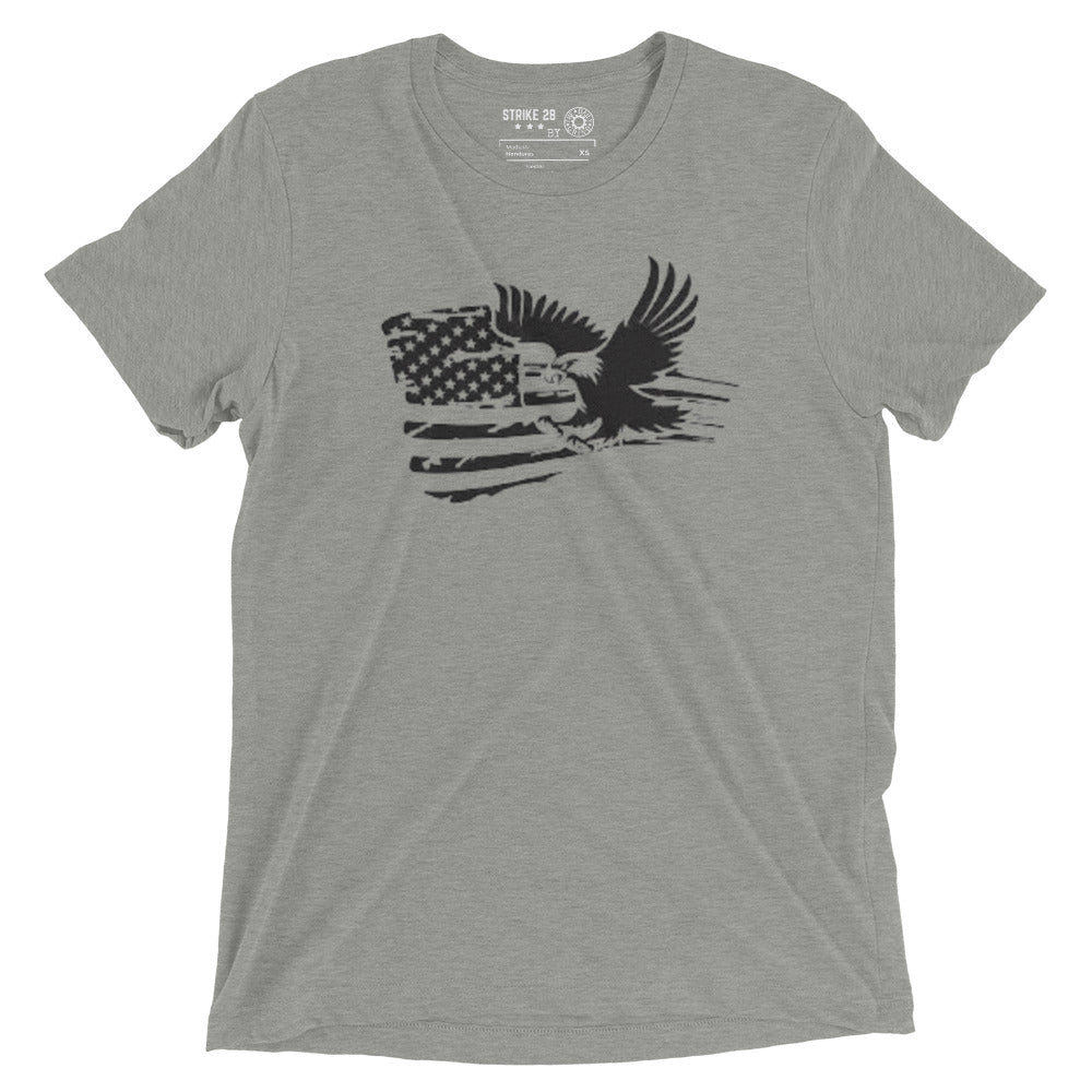 American Flag with Eagle Short Sleeve T-Shirt