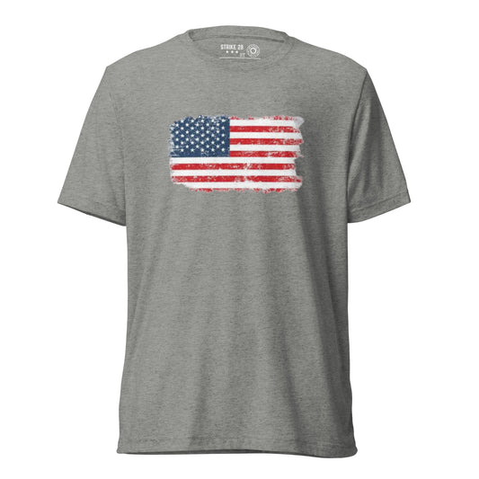 Color American Flag Short Sleeve T-Shirt