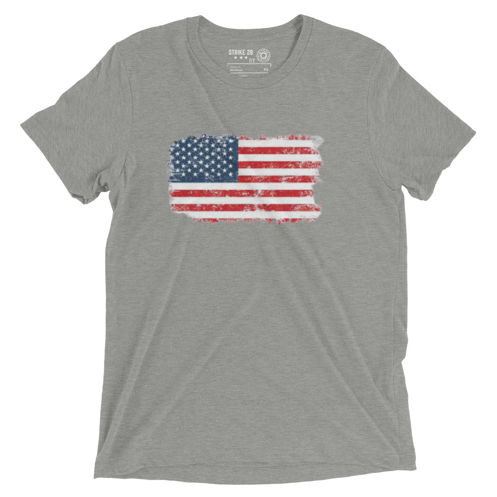 Color American Flag Short Sleeve T-Shirt