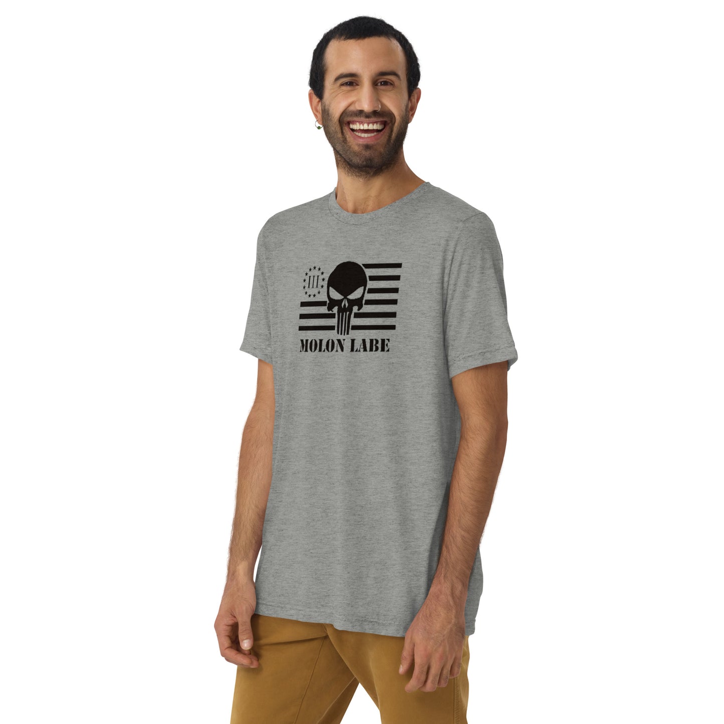 Molon Labe 3% Flag Short Sleeve T-Shirt