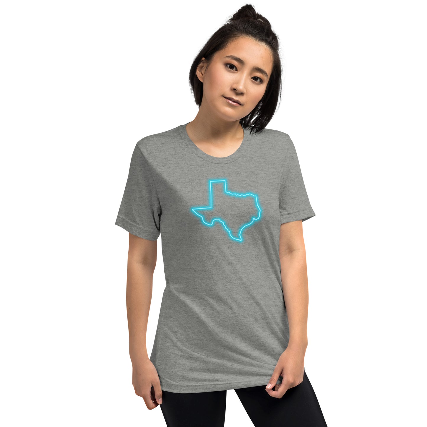 Neon Blue Texas Short Sleeve T-Shirt