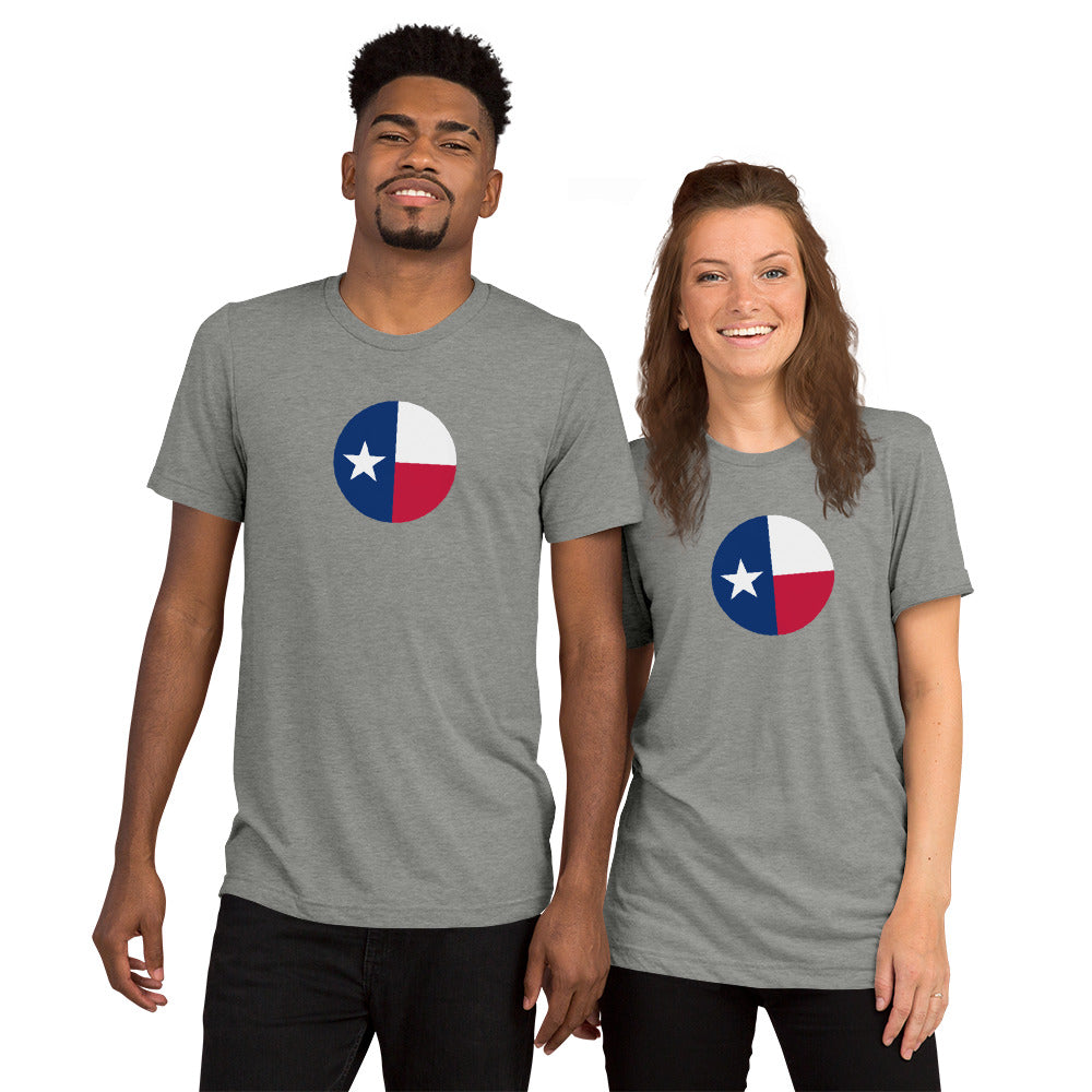 Circle Texas Flag Short Sleeve T-Shirt