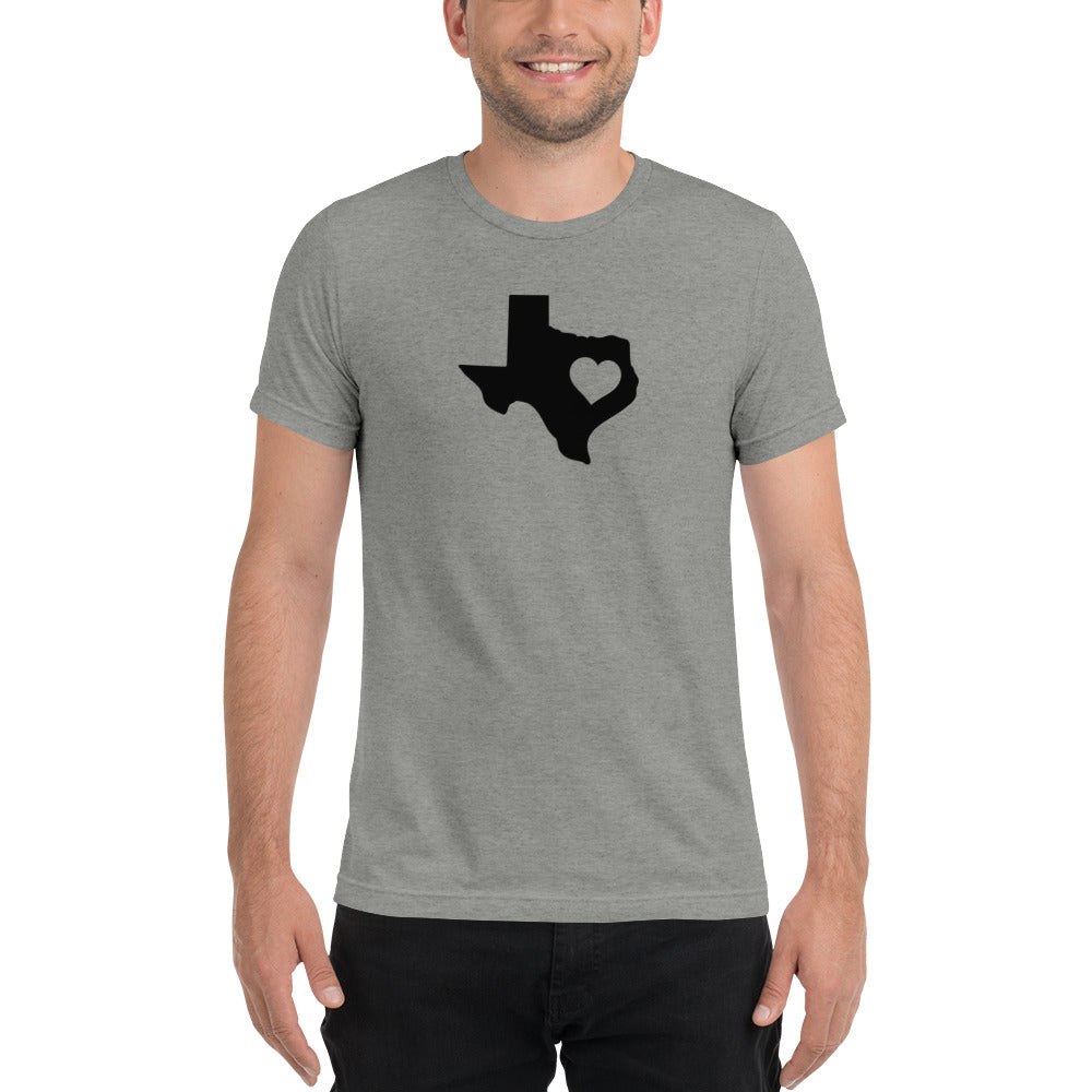 Texas State Heart Short Sleeve T-Shirt