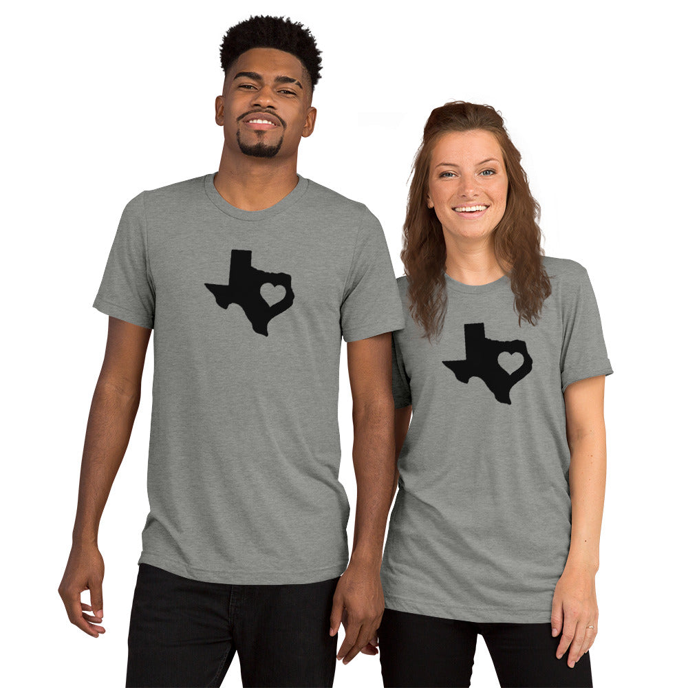 Texas State Heart Short Sleeve T-Shirt