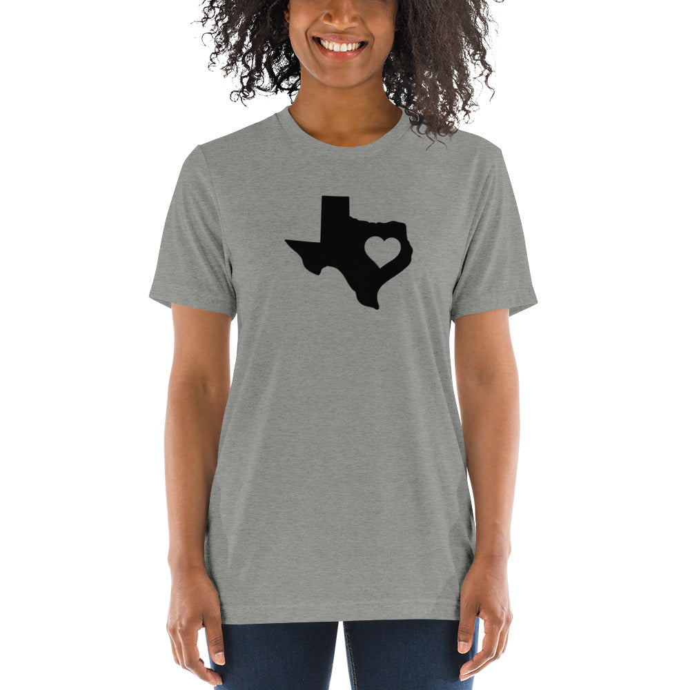 Texas State Heart Short Sleeve T-Shirt