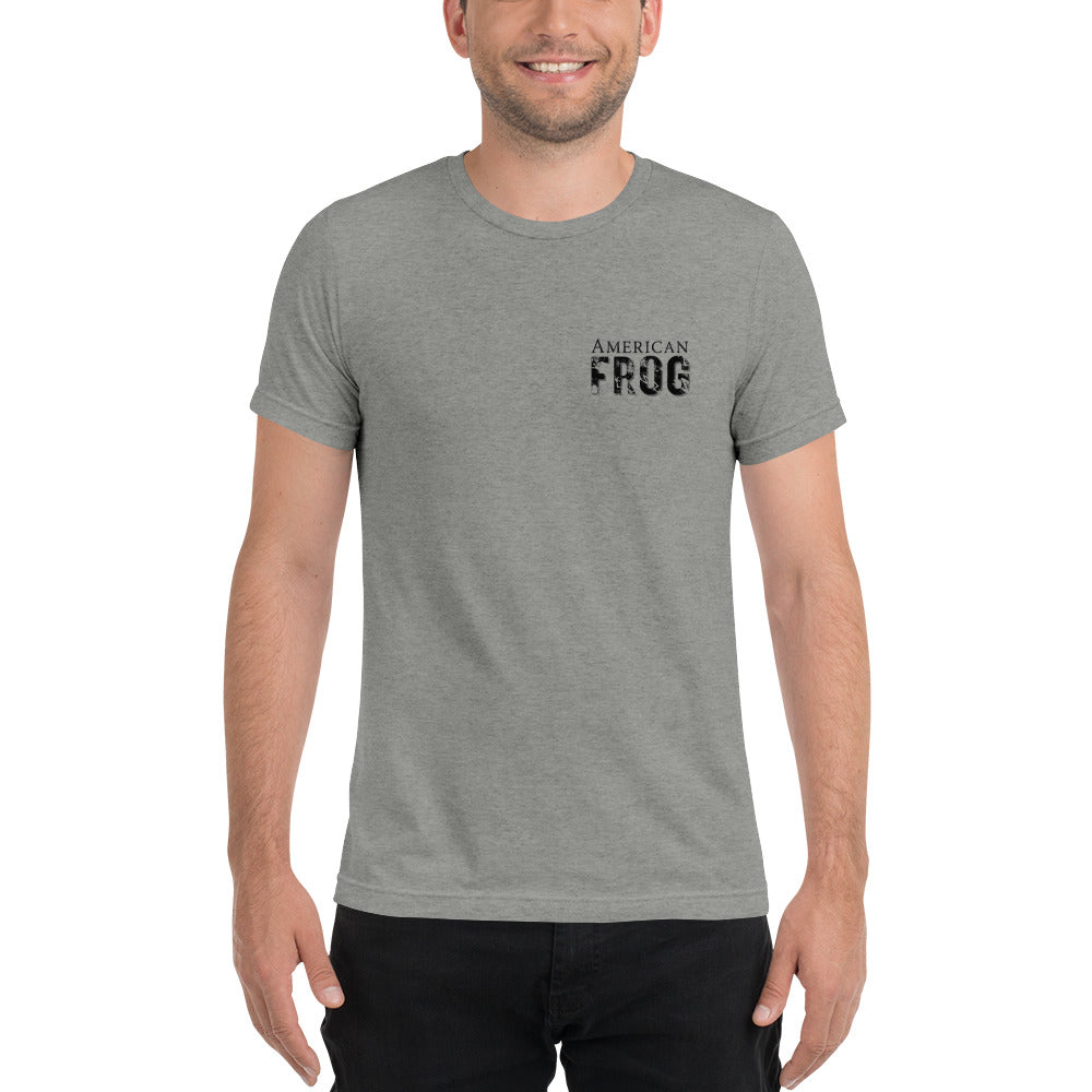 American Frog in Athletic Gray Short Sleeve T-Shirt