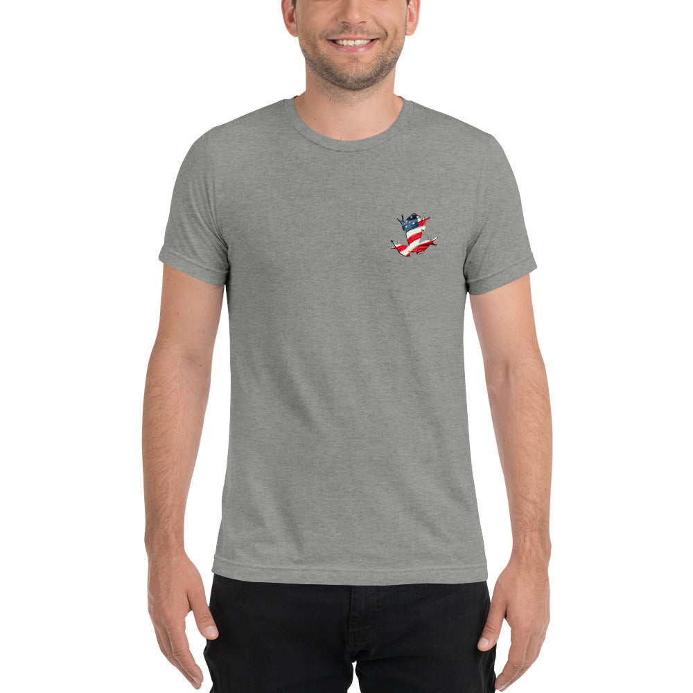 American Frog in Athletic Gray Short Sleeve T-Shirt