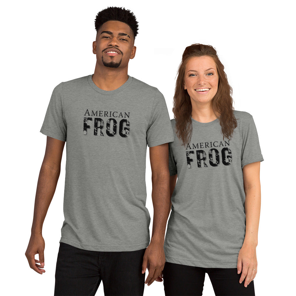 American Frog in Athletic Gray Short Sleeve T-Shirt