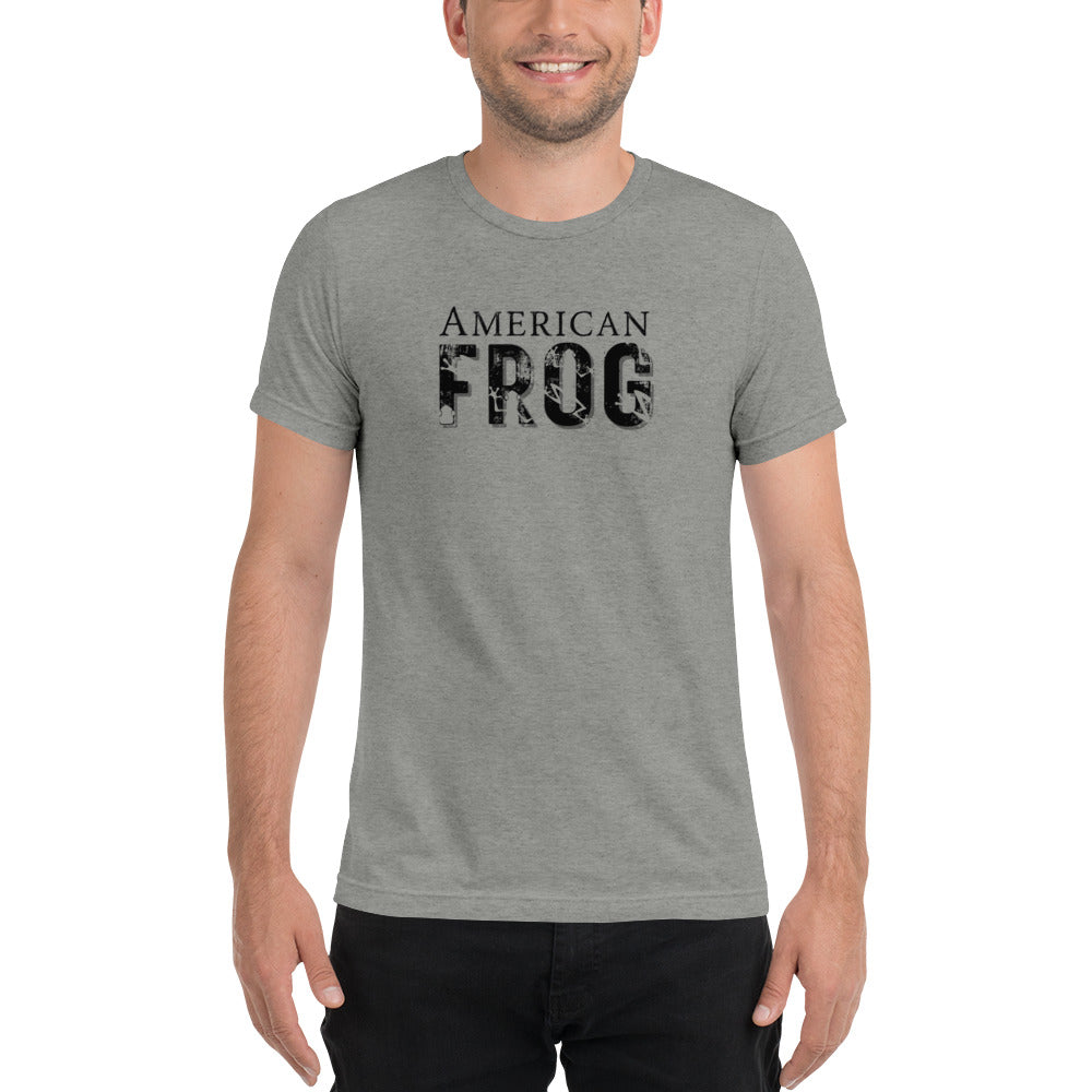 American Frog in Athletic Gray Short Sleeve T-Shirt