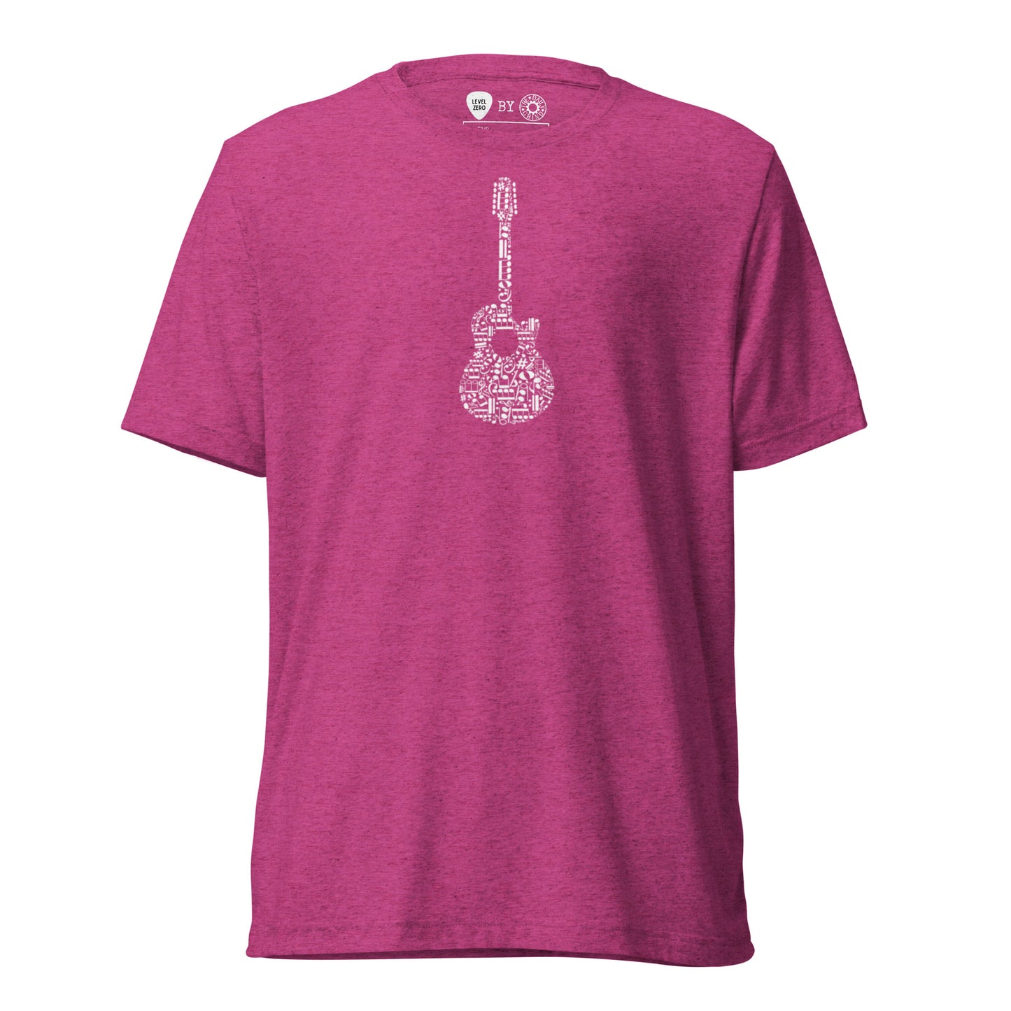 Music Notes Guitar Short Sleeve T-Shirt