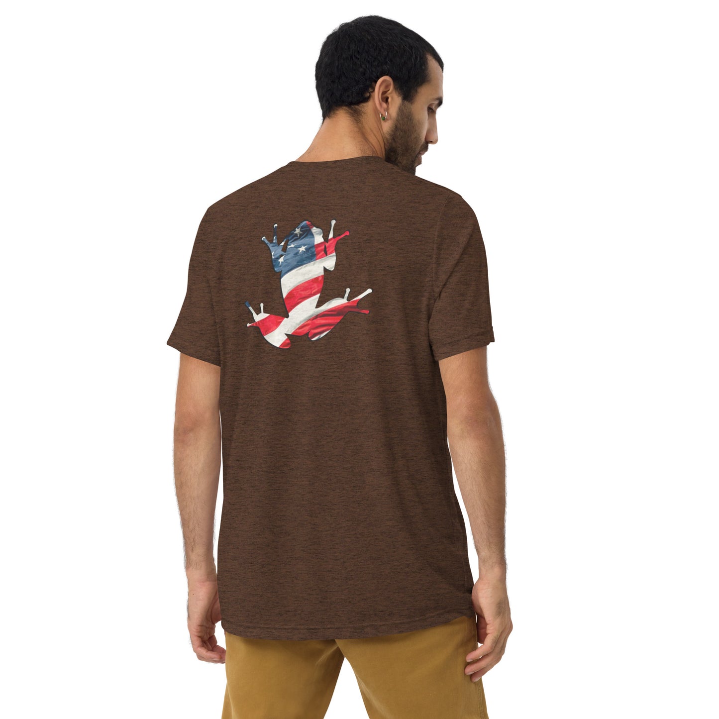 American Frog in Brown Short Sleeve T-Shirt