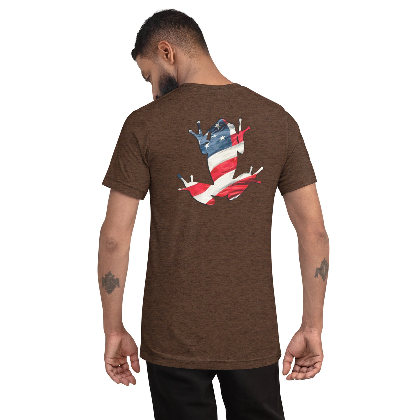 American Frog in Brown Short Sleeve T-Shirt