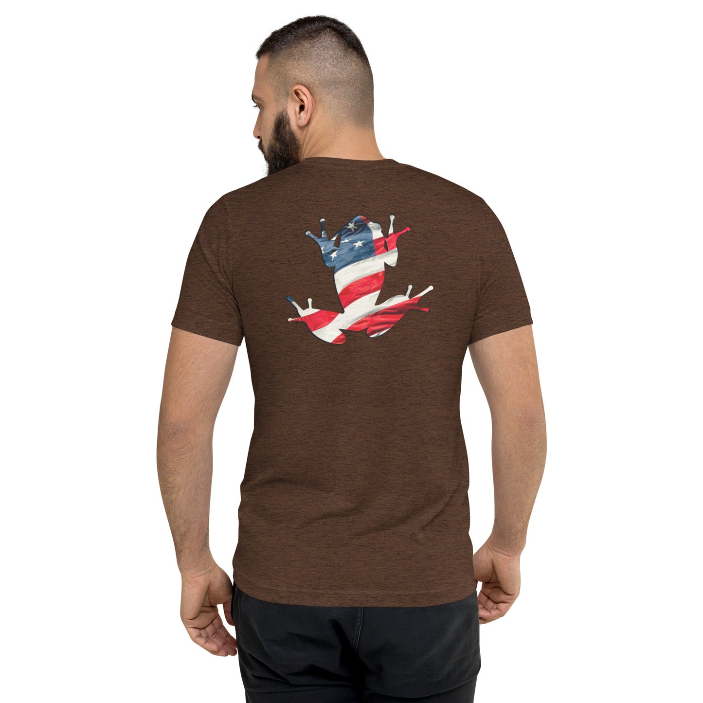 American Frog in Brown Short Sleeve T-Shirt