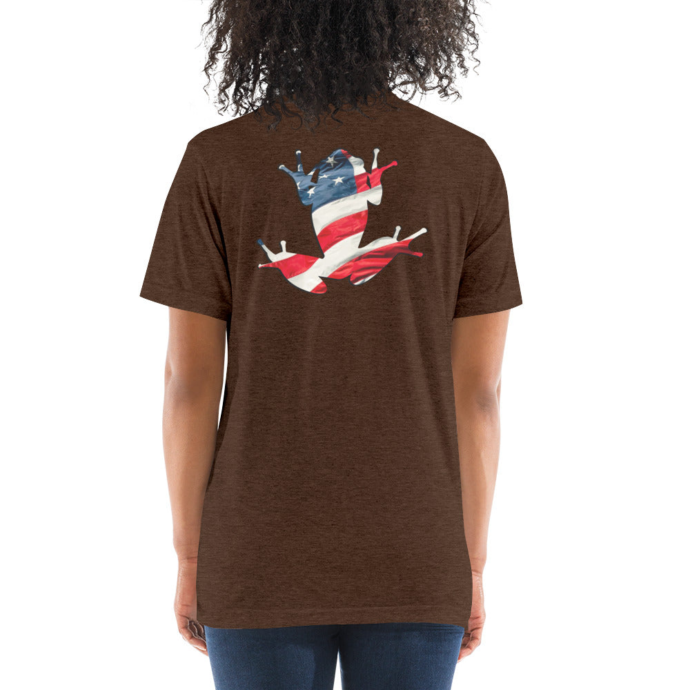 American Frog in Brown Short Sleeve T-Shirt